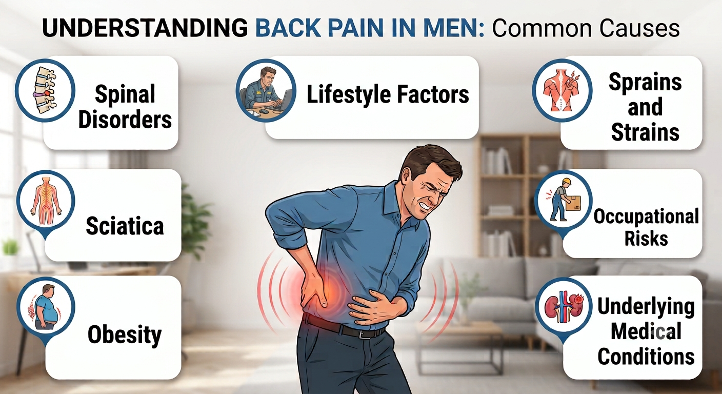 Causes of Back Pain in Men | Premia Spine Blog